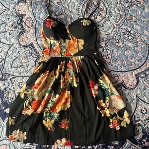 Black Floral Dress